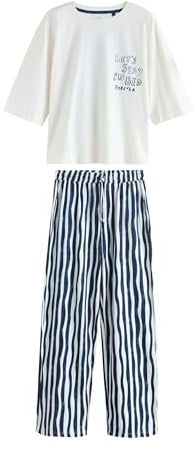 NEXT Damen Kurzärmeliger Pyjama