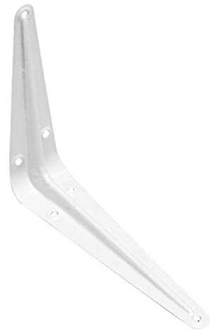 Merriway BH05482 (4 Pcs) London Style Shelf Brackets 200 x 150mm (8 x 6 Inch) White - Pack of 4 Pieces