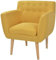 vidaXL Armsessel Stoff 70x59x74cm Gelb Relaxsessel Clubsessel Lounge Sessel