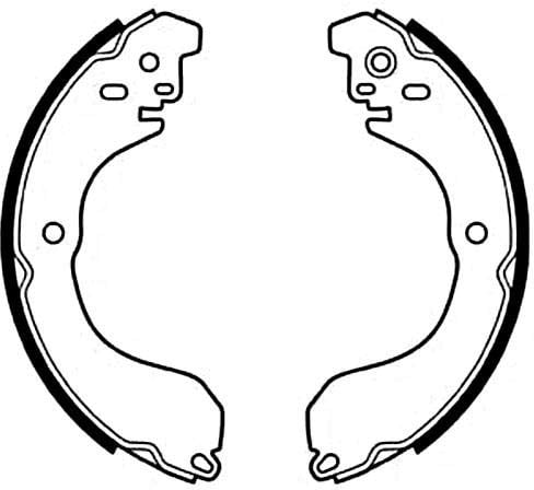 DELPHI Bremsbacken Satz für Trommelbremse Hinten Kompatibel mit NISSAN Note E11, NE11 229mm LS2088
