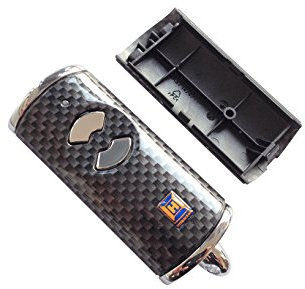 Hörmann Carcasa para Mando a Distancia HSE2BS con Aspecto de Carbono, sin batería, sin Placa, Parte Superior e Inferior