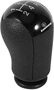 Keenso pomo de Cambio MT de 5 velocidades, pomo Palanca de Cambios para Fo-cus Mon-deo MK3 Ga-laxy Tran-Sit(Negro) pomo Cambio Transit 2008