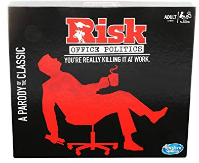 RISK Office Politik Brettspiel Parodie Erwachsene Partyspiel