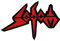 Sodom Red Aufnäher Besticktes Patch zum Aufbügeln Applique