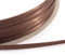 Vaessen Creative Satinband, Braun, 3 mm x 100 m Doppelsatinband, Schleifenband, Dekoband, Geschenkband, Stoffband für Hochzeit, Taufe und Geburtstagsgeschenke