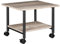 HOOBRO Soporte de Impresora, Carro Móvil con Ruedas y 2 Estantes, para Oficina, Casa, Copiadora, Escáner, Microondas, Macetas, Estructura Metálica, Greige y Negro EBG02PS01