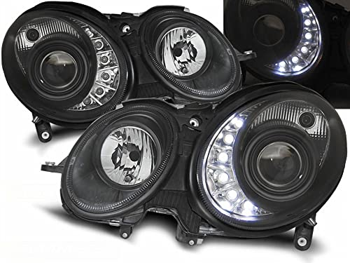 CR-Lights LED Scheinwerfer Set in chrom für Mercedes W211 E-Klasse 03.2002-04.2006 VorMOPF