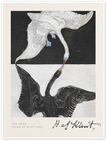 The Swan Poster von Hilma af Klint 30 x 40 cm Wandbilder Wanddeko