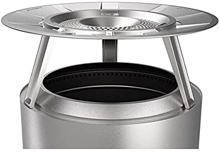 Solo Stove Yukon Wärmeverteiler für Feuerschale | Mit 3 abnehmbaren Füßen, Zubehör für Yukon Feuerstelle, Effiziente Wärmeverteilung, Edelstahl, Maße (HxØ): 28 x 76 cm, 4,5 kg
