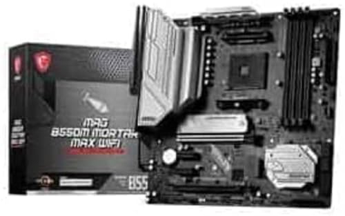 MSI MB MAG B550M Mortar MAX WiFi AM4 DDR4 4600(OC) HDMI DVI 2X M.2 USB3.2 MATX Mainboard