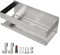 EXLECO Étagère Douche Murale Etagere Salle de Bain avec 2 Crochets Acier Inox Serviteur de Douche Sans Perçage Étagère de Rangement Douche Support Douche Serviteur de Douche, Accessoire Douche Argent