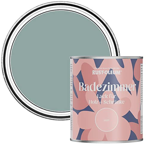 Rust-Oleum Blue Moisture Resistant Bathroom Wood and Cabinet Paint in Matt Finish - GRESHAM BLUE 750ML