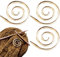 Bemvp Metall -spiralkabel -Strick -Nadel 3pcs Kreisförmige Strick -Nadel -handgefertigte Schalstift Garnfadenwebwerkzeuge