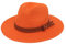 MCHDMI Chapeau De Paille, Été Femmes/Hommes Large Bord Plage Chapeau de Soleil Protection UV Chapeau Fedora Panama Chapeau de Paille en Forme Douce (Color : Orange, Size : 56-61cm)