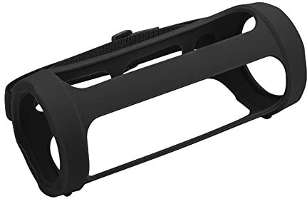 Custodia in Silicone per JBL FLIP ESSENTIAL 2 Altoparlante Bluetooth Senza Fili,Coperchio Protettivo da Trasporto per JBL FLIP ESSENTIAL 2 Custodia Audio Portatile per Viaggi All'aperto (black)