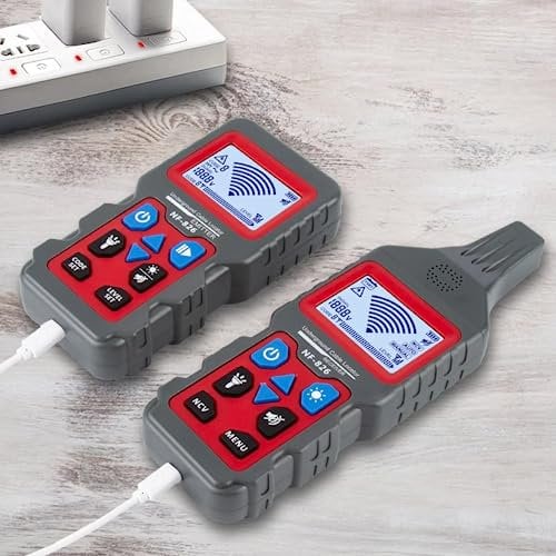 QDTimes Cable and Network tester NF-826 High Voltage Wire Tracker Portable Telephone Cable Locator Underground Pipe Detector Professional Cable Finder