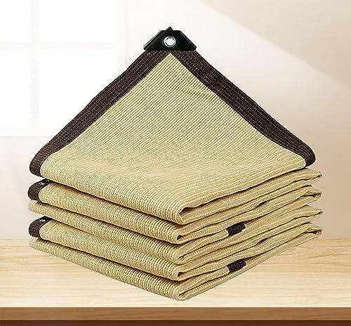 Voile d'ombrage 5x5 Filet d'ombrage 4x4 Toile pour Pergola Voile d Ombrage Serre Filet Anti Chaleur Filet Anti Feuille Piscine Coupe Vent Jardin Serre terrasse Plante,beige-2x3m