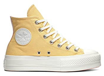Converse Lift Hi Cyber Mango Sneaker Damen - Baumwolle, gelb, 35 EU