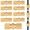 EFUTURETIME 10 x Connettore Linea Freno 4,75 mm, 3/16 Raccordo Tubo Freno in Rame Nichelato