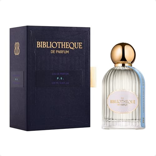 Bibliotheque de Parfum P.S. Eau de Parfum für Frauen, 100 mL | blumiger Duft, langanhaltendes Damenparfüm mit Noten von Jasmin, Pfirsich, Moschus und Orangenblüte