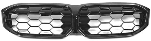 Wkopet Auto-Grill-Frontgrill-Baugruppe für BMW 3er G20/G28 2023, Vorderer Nierengrill, ABS, Glänzend Schwarz, Auto-Grill, Frontstoßstangengrill, Ersatz(Size:Gypsophila schwarz)