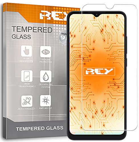 REY 2X Protector de Pantalla para ZTE Blade A52 - ZTE Blade A52 Lite, Cristal Vidrio Templado Premium