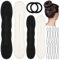 4 Pezzi Chignon per Ciambella, Fantastico strumento per la creazione rapida di raccogliere i capelli in modo semplice e veloce Spugna per Chignon Accessori per Capelli(2 Piccoli, 2 Grandi)