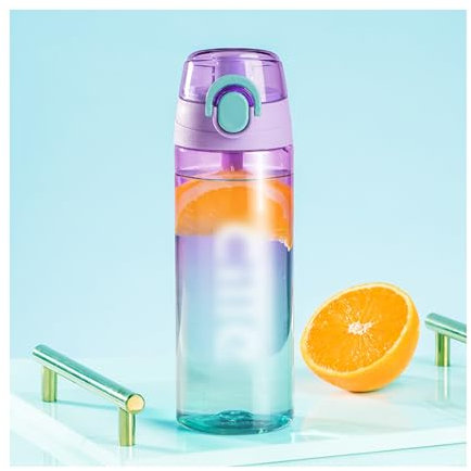 Water Bottle Thermos de haute qualité, tasse sportive réutilisable, mélangeur Vortex, bouteille de boissons for le Camping et la chasse, bouteilles d'eau de sport Bouteille (Color : Purple)