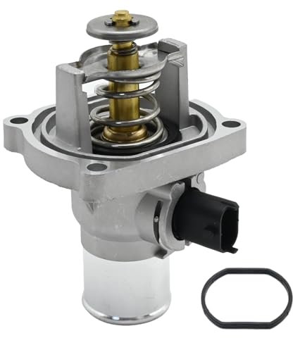 Ollanoos 71770832 Engine Coolant Thermostat Housing, Water Outlet Housing Thermostat Replacement for Vauxhall Astra Insignia Meriva Signum Vectra C Zafira 55577072 24405922 71744389 6338018