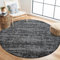 SANAT Oslo Teppich für das Wohnzimmer - Teppich mit modernem Design, Geeignet für Wohnzimmer, Flur, Esszimmer, Schlafzimmer, Küche und Kinderzimmer - Schwarz, Größe: 80 cm Rund