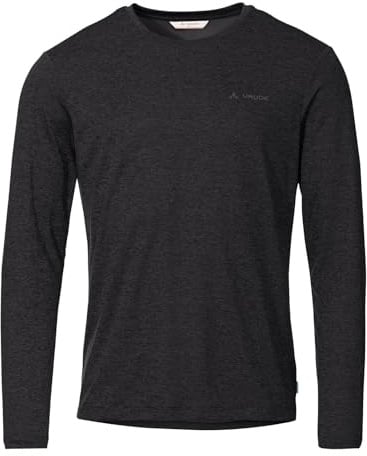 VAUDE Herren Langarmshirt Essential LS T-Shirt, schnelltrocknend und pflegeleicht, atmungsaktiv, Black, 4XL