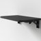 Nordivo Table Murale Rabattable en Bois,Table Pliante Murale,Tablette Murale Rabattable,pour Petite Cuisine, Bureau(Black,L50x30cm)
