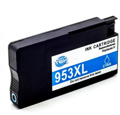 SIMPLETEK - Patrone Cyan 953XL kompatibel mit Druckern Modell PRO 8210 8218 8710 8720 8730