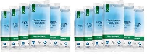by Amazon Antibacterial Multipurpose Cleaning Wipes, fresh, 252 Count, 42 count (Pack of 12)