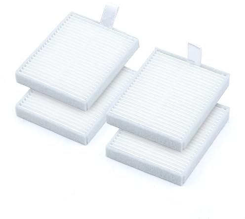 BAKUUM Pack 4 Filtros HEPA, para Xiaomi S20. Pack repuestos y accesorios para robot aspirador