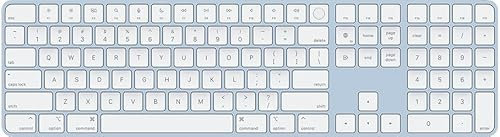 Apple Magic Keyboard with Touch ID and Numeric Keypad (AZERTY French) Blue (Renewed)