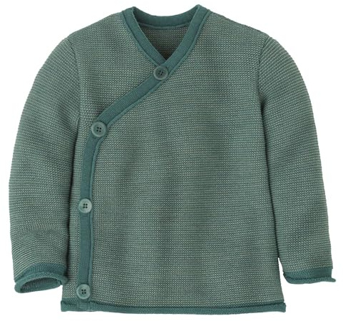 Disana Baby-Jacke Baby & Kinder - 100% Bio-Merino - atmungsaktiv, angenehm warm Unisex Gr. 50 – 92 – nachhaltig & fair – mit Wickelverschluss - Made in Germany
