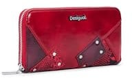 Desigual Porte-Monnaie Mone Glow Red Fiona Wallet Carmine Rouge