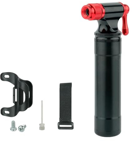 Haodream Tragbare CO2-Pumpe, Aluminiumlegierung, Fahrrad Inflator für Adapter, Sicherheit, automatischer Hand Fahrrad Inflator