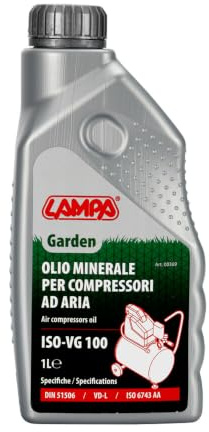 Lampa 00369 Garden, olio minerale per compressori aria - ISO-VG 100-1 L