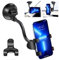 ivoler Soporte Móvil Parabrisas, Brazo Largo, Coche, Ventosa de Gel Fuerte,360 Grados Rotacion para iPhone, Android y más - Negro
