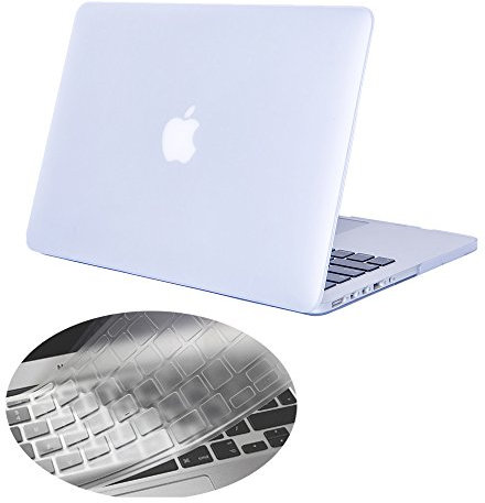 Se7enline Compatible with 15 inch MacBook Pro Case 2 in 1 Bundle Matte Hard Cover for MacBook Pro 15 inch A1286 with DVD Drive 2010-2012 with Silicone Keyboard Cover Skin, Frosted Clear