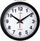 Youshiko Stylish Black & White Bold Classic Quartz Wall Clock Non Ticking Silent (25cm / 10-Inch Diameter), Home/Kitchen/Office/School Clock, Easy to Read