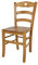 t m c s Tommychairs - Stuhl Cuore für Küche und Esszimmer, Robuste Struktur aus Buchenholz in der Farbe Eichenholz lackiert und Sitzfläche aus Holz