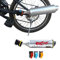 CVERY Fahrrad Auspuffrohr,Fahrrad-Turbo-Auspuffrohr-Motorrad-Soundsystem mit 6 x Soundkarten-Aufklebern, Speichensound-Maker-Karten-Radsport-Kit für Kinder