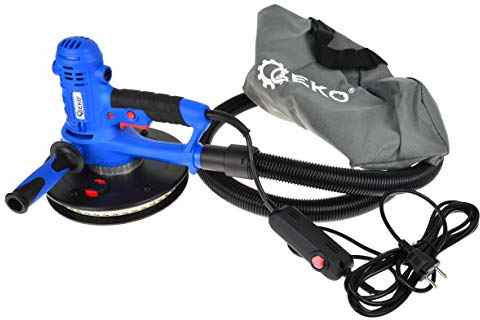 BSD Trockenbauschleifer - Wandschleifer, Deckenschleifer mit LED ArbeitsLeicht - 800W, 190mm Durchmesser, 1200-2300 RPM