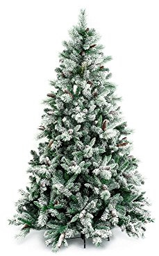 ALBERO DI NATALE INNEVATO C/PIGNE CHAMONIX/ADAMELLO CM 210 - MERCURY 76090