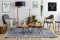 Teppich hochflor Berber Shaggy, Franse, marokkanischer Stil, für Zimmer, Wohnzimmer, Schlafzimmer, Tanger Grau/Weiß 140x190 cm