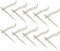 KOTARBAU® 10er Set Putzhaken 150x130mm zur Befestigung von Putzbrettern am Mauerwerk