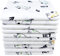 M.M.C. Mulltücher mit Tier Motiven 10er Pack| Spucktücher Baby | Stoffwindeln 70x80 | Mullwindeln | Öko-Tex (10 Hunde)